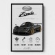 Pagani Zonda Stats Art Print