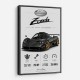 Pagani Zonda Stats Art Print