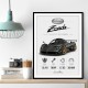 Pagani Zonda Stats Art Print