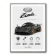 Pagani Zonda Stats Art Print