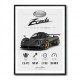 Pagani Zonda Stats Art Print