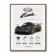 Pagani Zonda Stats Art Print