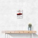 Red Chevrolet Corvette C8 Sports Car Wall Art