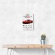 Red Chevrolet Corvette C8 Sports Car Wall Art