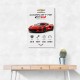 Red Chevrolet Corvette C8 Sports Car Wall Art