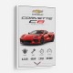 Red Chevrolet Corvette C8 Sports Car Wall Art
