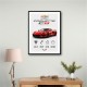 Red Chevrolet Corvette C8 Sports Car Wall Art