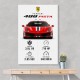 Ferrari 488 Pista Car Wall Art