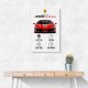 Ferrari 488 Pista Car Wall Art