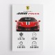 Ferrari 488 Pista Car Wall Art
