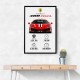 Ferrari 488 Pista Car Wall Art