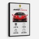 Ferrari 488 Pista Car Wall Art