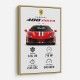Ferrari 488 Pista Car Wall Art