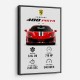 Ferrari 488 Pista Car Wall Art