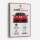 Ferrari 488 Pista Car Wall Art
