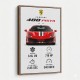 Ferrari 488 Pista Car Wall Art