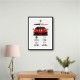 Ferrari 488 Pista Car Wall Art