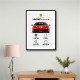 Ferrari 488 Pista Car Wall Art