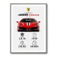 Ferrari 488 Pista Car Wall Art