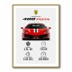 Ferrari 488 Pista Car Wall Art