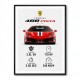 Ferrari 488 Pista Car Wall Art