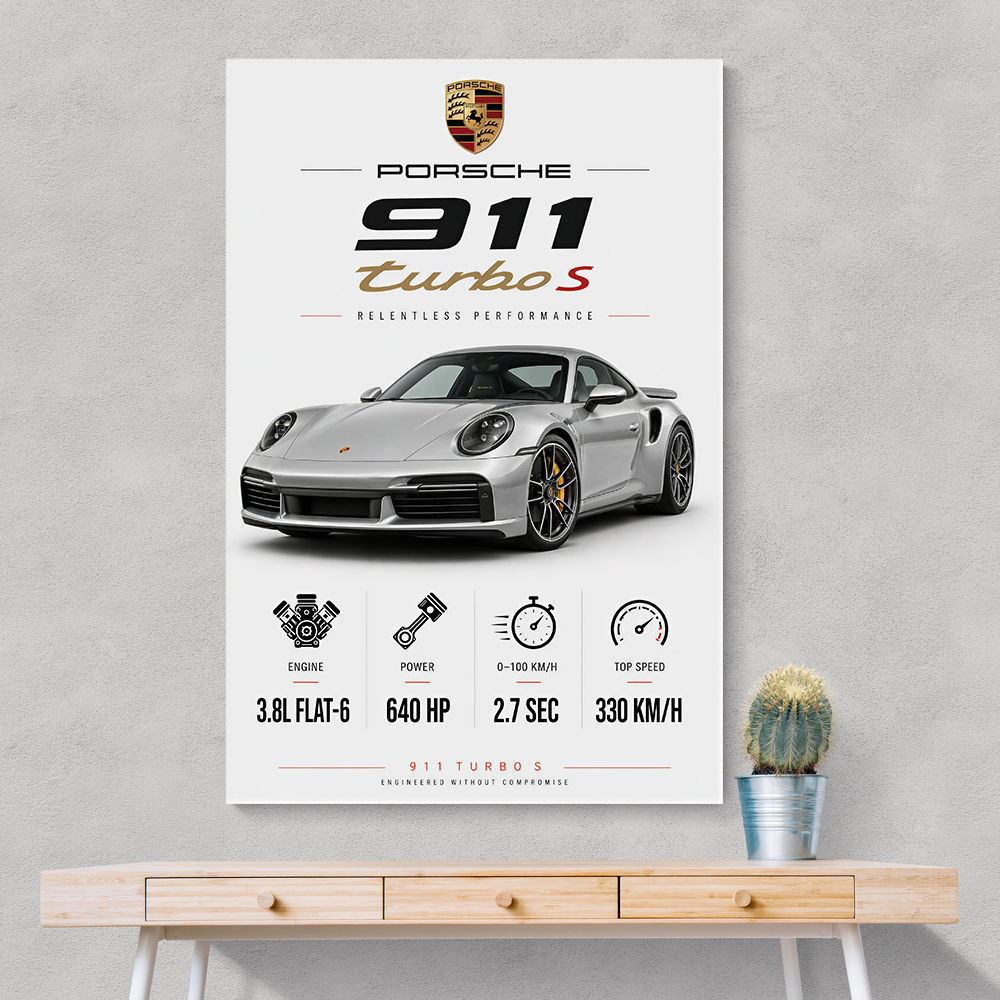 Porsche 911 Turbo S Wall Art  