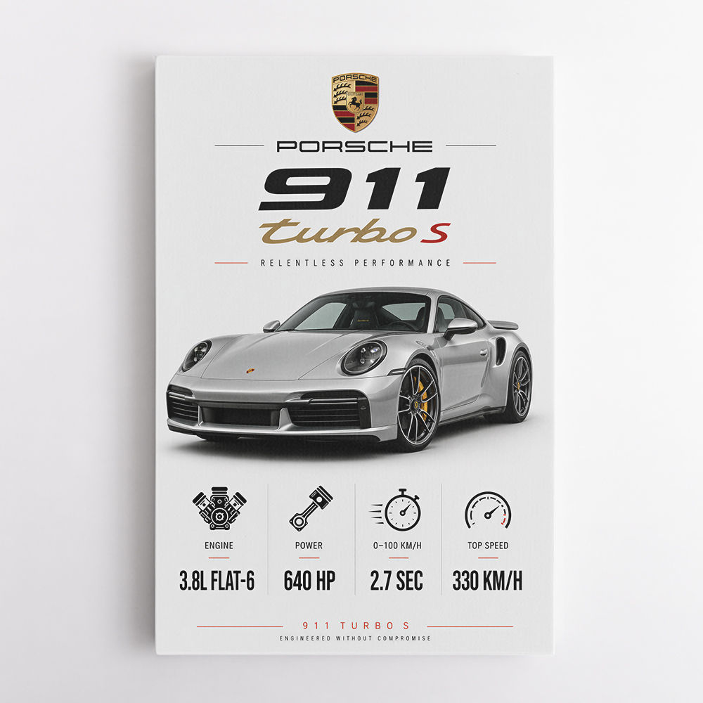 Porsche 911 Turbo S Wall Art  