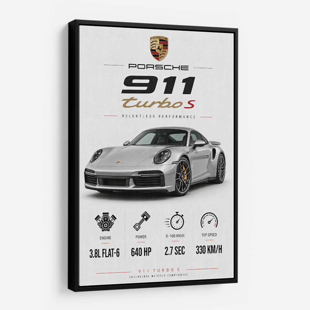 Porsche 911 Turbo S Wall Art  
