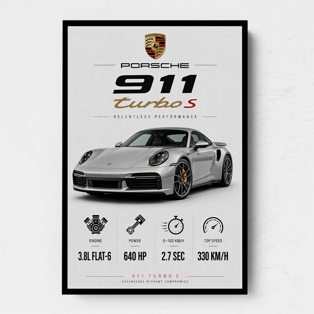 Porsche 911 Turbo S Wall Art  