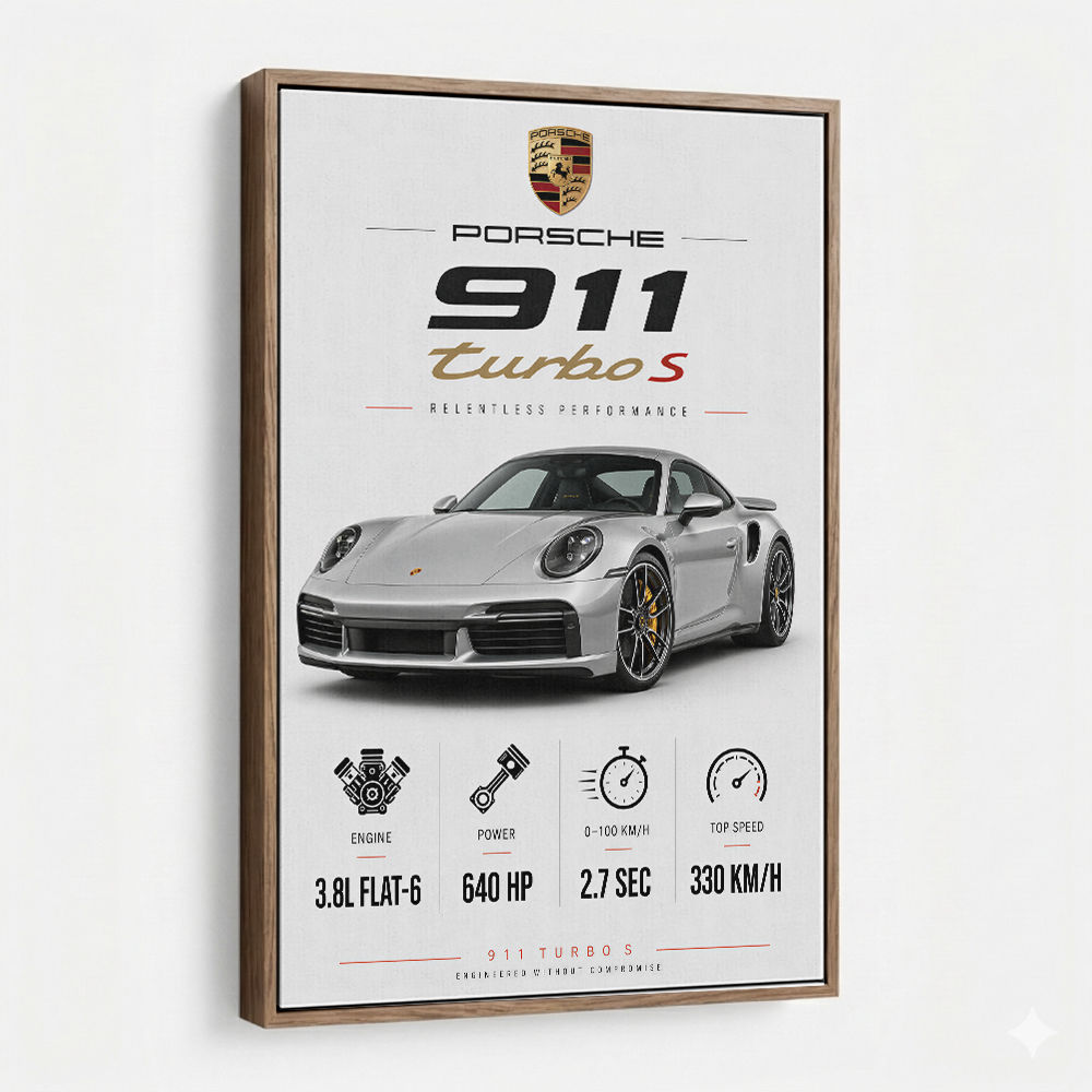 Porsche 911 Turbo S Wall Art  