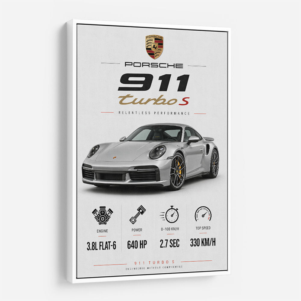 Porsche 911 Turbo S Wall Art  