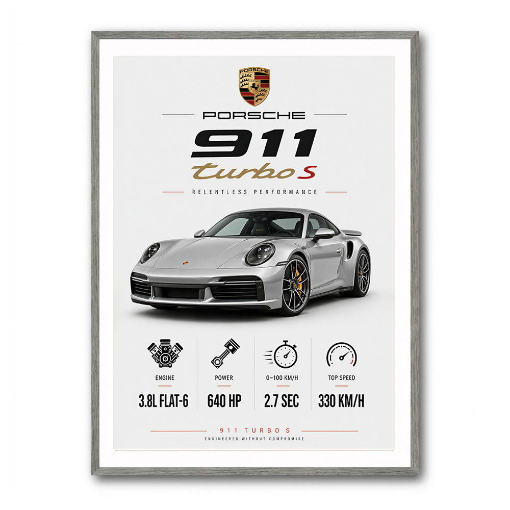Porsche 911 Turbo S Wall Art  