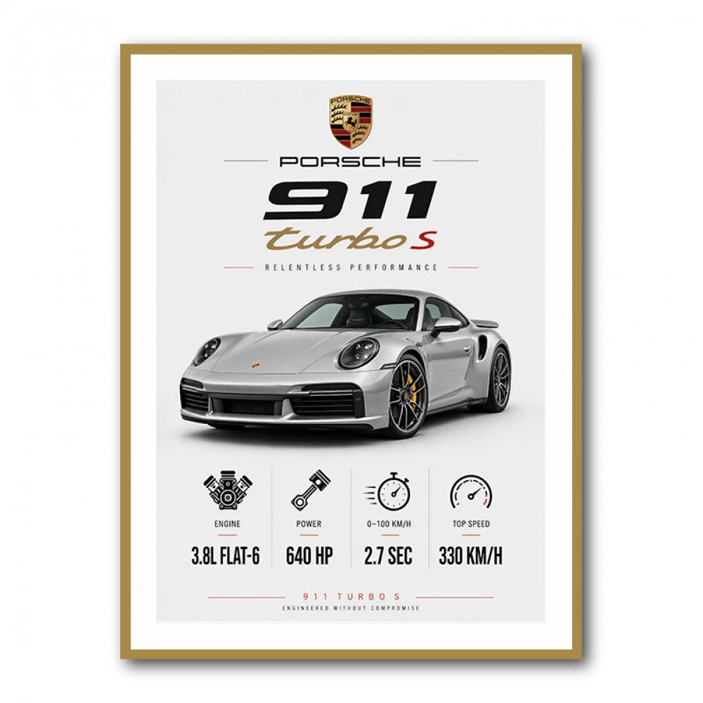 Porsche 911 Turbo S Wall Art  