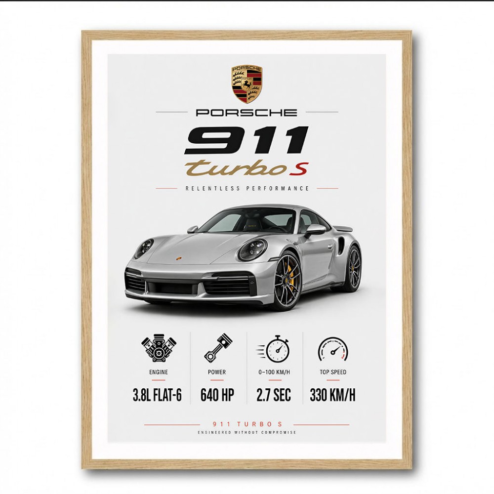 Porsche 911 Turbo S Wall Art  