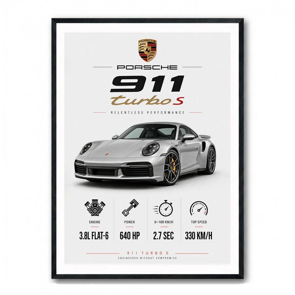 Porsche 911 Turbo S Wall Art  
