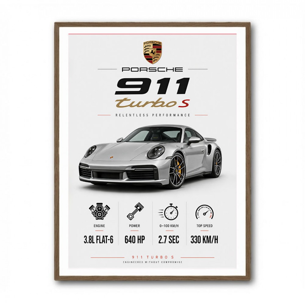 Porsche 911 Turbo S Wall Art  
