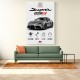 Toyota Supra MK5 Sports Car Wall Art  