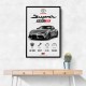 Toyota Supra MK5 Sports Car Wall Art  