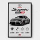 Toyota Supra MK5 Sports Car Wall Art  