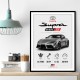 Toyota Supra MK5 Sports Car Wall Art  