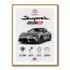 Toyota Supra MK5 Sports Car Wall Art  