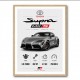 Toyota Supra MK5 Sports Car Wall Art  