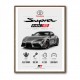 Toyota Supra MK5 Sports Car Wall Art  
