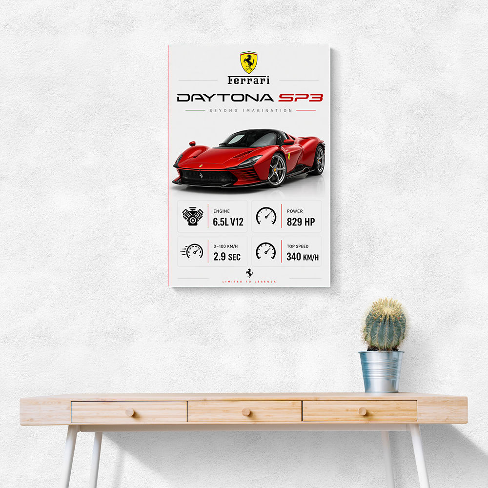 Daytona SP3 Sports Car Art Print
