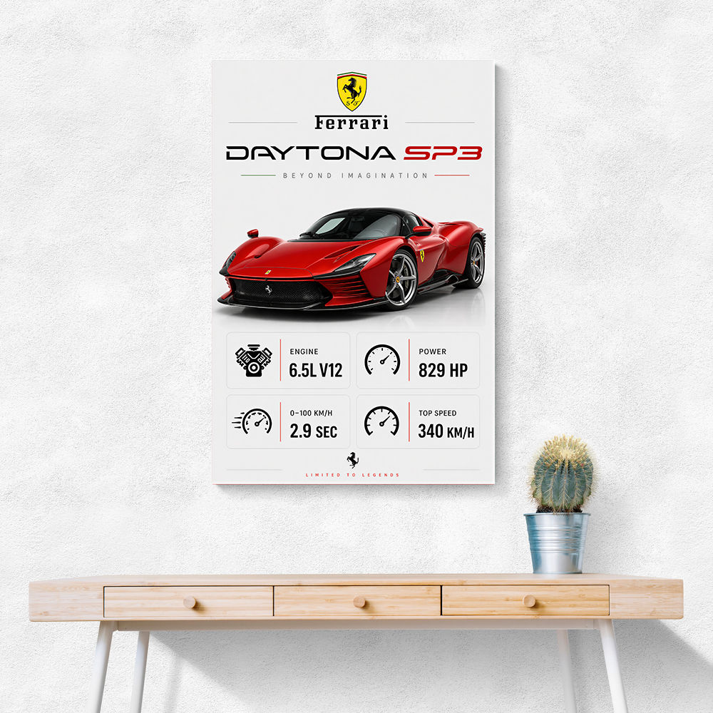 Daytona SP3 Sports Car Art Print