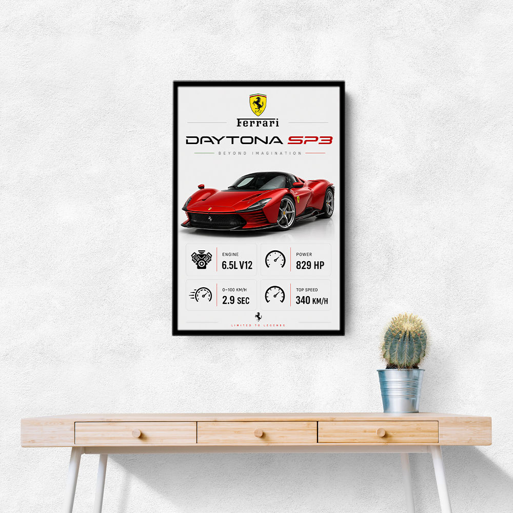 Daytona SP3 Sports Car Art Print