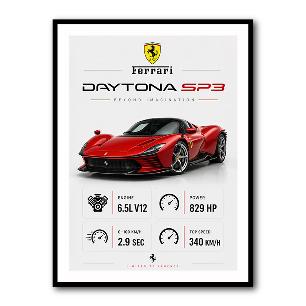 Daytona SP3 Sports Car Art Print
