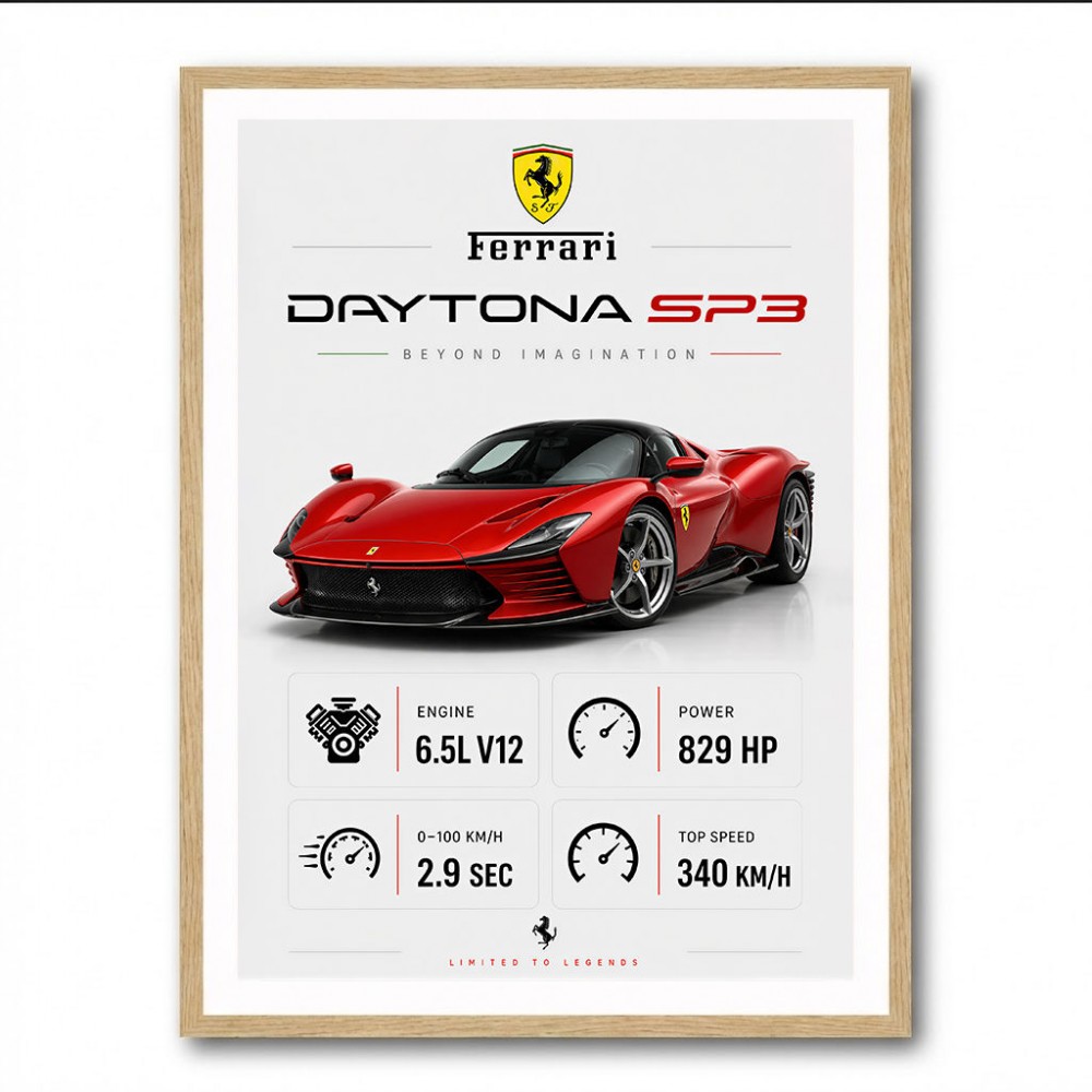 Daytona SP3 Sports Car Art Print