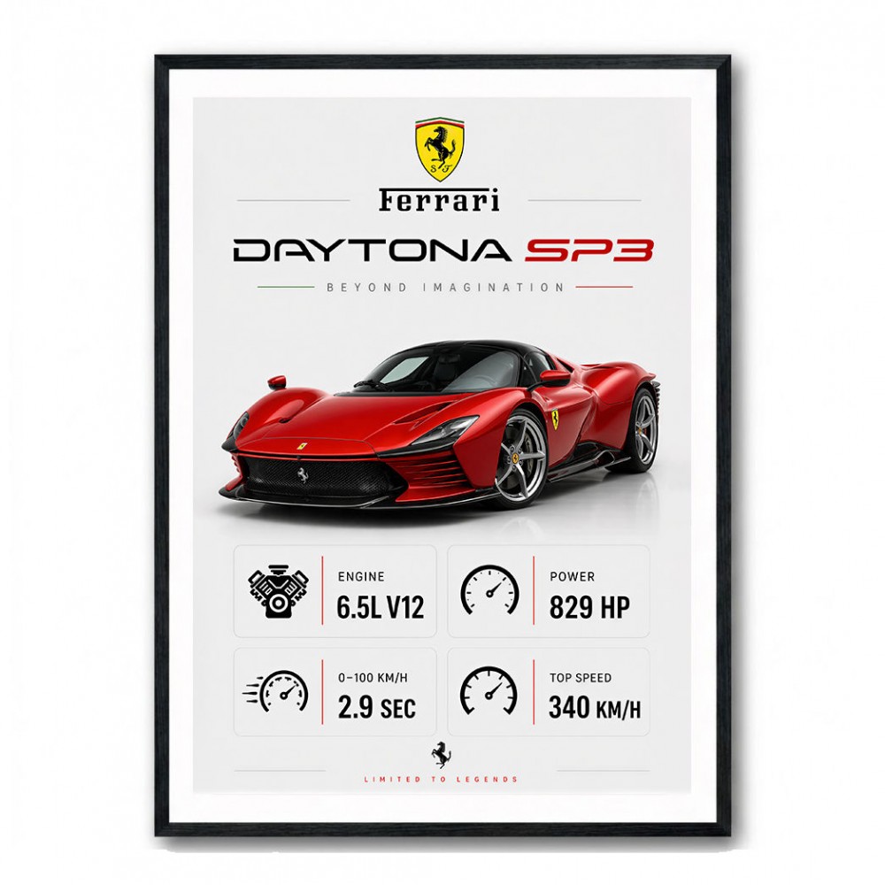 Daytona SP3 Sports Car Art Print