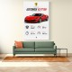 Ferrari 296 GTB Sports Car Wall Art